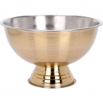 Dekoracja Domu Steel Nerūdijantis plienas bowl, &Oslash; 39,5 cm, auksinis
