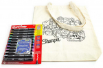 12 spalvų Sharpie Creative akrilo markerių rinkinys su mai&scaron;eliu Būtybės dažymui