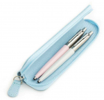 Parker Jotter Originals Pearl ir Rožinė Tu&scaron;inukų dovanų rinkinys su mėlynu dėklu
