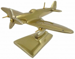 MIRTOP Spitfire lėktuvo modelis, aliuminis, auksinis &ndash; legendinio naikintuvo dovana