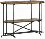Konsolinis staliukas, 110x42x76cm, perdirbtos medienos masyvas