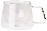 Chiato Double-wall cappuccino glass with a handle