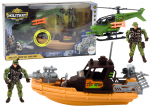 Lean Toys Karinis Žaidimų Rinkinys su Kovos Laivu ir Kareiviais