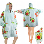 &Scaron;iltas Pledas - Džemperis "Avokadas 2in1" oversize, XXL