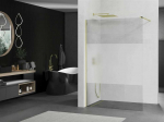 Walk-in du&scaron;o sienelė Mexen Kioto, pusiau matinė, Gold, 130 x 200 cm