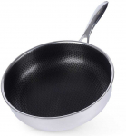 COOKCELL HYBRYD auk&scaron;čiausios kokybės nelipni plieninė keptuvė, 28 cm gylio