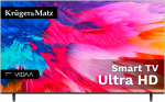 Kruger & Matz 65' UHD i&scaron;manusis DVB-T2/S2 H.265 Hevc televizorius
