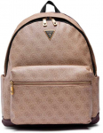 Guess, Vezzola, Synthetic Leather, Textile Backpack, rusvai gelsvas, HMVZLAP2275, For Men, 21/33 x 42.5 x 14 cm