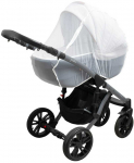 Prabangus tinklelis nuo uodų su užtrauktuku vežimėliui New Baby baltas