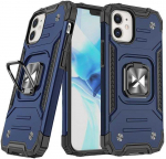 Wozinsky &Scaron;arvuotas dėklas iPhone 14, Ring Armor magnetinis laikiklis, mėlynas
