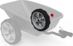 Berg Wheel pilkas-juodas 10x2,5 right (red cover)