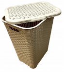 RATTAN balta &scaron;iuk&scaron;liadėžė 60l - smėlio spalvos 435x337x602 mm