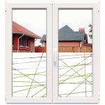 Dekoratyvinė balta matinė lipni plėvelė DECO46