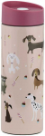 Gertuvė-termosas 350 ml PETS rausva spalva, &scaron;uniukai Ambition 42215