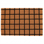 Home Styling Collection Ra&scaron;tuotas kokoso pluo&scaron;to durų kilimėlis, 59 x 39 cm