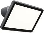 Sieninis &scaron;viestuvas 50W LED sieninis lauko &scaron;viestuvas FLUX, tamsiai pilkas, 3000K, IP65, 90244