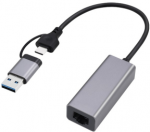 Adapteris Gembird USB 2.5G Gigabit Network Adapteris Kosminė pilka