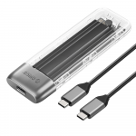 Disko dėžutė Orico TXM2-C3 M.2 NVME USB-C 3.2 10Gb/s - pilkos spalvos
