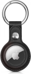 Hurtel Apple AirTag PU Leather dėklas - juodos spalvos