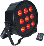 LIGHT4ME LED PAR 9X10W MKII RGBW IR nuotolinio valdymo pultas