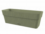 Stefanplast Flower box with tray Ethica 30x13x12cm žalias