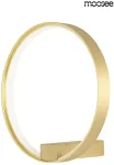 13W LED sieninis &scaron;viestuvas CIRCLE WALL, aukso sp., 3000K