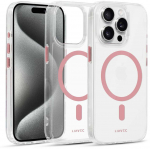 Liavec Glossy Magsafe Clear dėklas skirtas Apple iPhone 13/14 rožinės spalvos