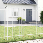 Sodo tvora 2 pcs Balta 3,4 x 1,5 m Miltelinis plienas