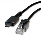 VALUE USB 3.2 Gen 2 į gigabitinį eternetą keičiantis kabelis, juodas, 1,5 m