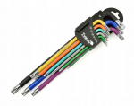 Tvardy Geko Raktai TORX 9vnt. T10-T50 ilgi, S2 (T00123)