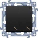 Kontakt Simon Laiptų jungiklis Dviejų krypčių AP&Scaron;VIETIMAS Juodas SIMON