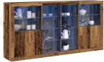 LED Bufetas 3 pcs Senas medis 202 x 37 x 100 cm