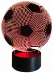 Dekoratyvinė LED lempa, futbolo kamuolio formos