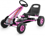 Promotions Vaiki&scaron;kas važiuoklės tipo pedalinis kartingas, 105.4x58.9x62 cm, Rožinis
