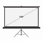 Lubinis &scaron;viestuvas Projektoriaus Ekranas - Camrock Matte T 100 100-colių 16:9 Ne&scaron;iojamas Tripodas