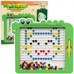 Lean Toys Magnetinė lenta vaikams Dinozauras su 20 &scaron;ablonų