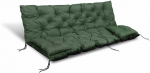 Aio Factory Sodo pagalvėlė 100x60x50 cm + 2 pagalvėlės sūpynėms, atsparios vandeniui, žalios spalvos