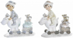 Kalėdų papuo&scaron;alai DKD Home Decor Derva Berniukai (13 x 6 x 13,5 cm) (2 vnt.)