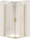 Du&scaron;o kabina REA Montana Double, Brushed Gold, 80x100 cm