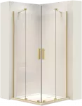 Du&scaron;o kabina REA Montana Double, Brushed Gold, 80x100 cm