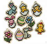 Wizardi Wood Beldizart Velykų girlianda rinkinys (10 vnt.) WWP0509