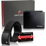 Dovanų rinkinys vyrams: odinė piniginė Pierre Cardin RFID ir diržas Stevens 323206