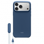 Apple &bdquo;Beats iPhone 17 Pro Max&ldquo; dėklas su atlo&scaron;u, &bdquo;MagSafe&ldquo; ir kameros valdymu &ndash; mėlynos spalvos