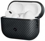 Pitaka Aramid Fiber Magnetic Case, juodas/pilka - AirPods Pro2