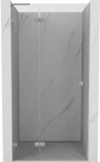 Du&scaron;o durys Mexen Lunar L, kairė, 70 cm, transparent/brushed nickel