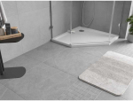 Du&scaron;o padėklas Mexen Flow Slim, penkiakampis, 100 x 100 cm, Baltas gloss