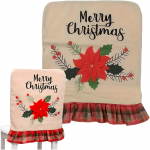 Realprices Kalėdinė kėdės sėdynės užvalkalas Kalėdinė dekoracija