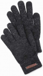 men's gloves juodas melange ombre