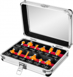 Neo Tools Widia frezos, kotas 8 mm, rinkinyje 12 vnt