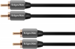 Kabelis 2RCA-2RCA 0.5 m Kruger & Matz